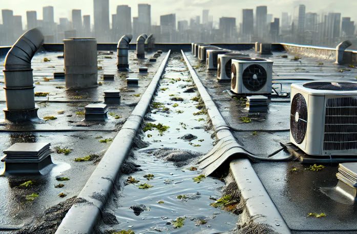 water leaks commercial roof